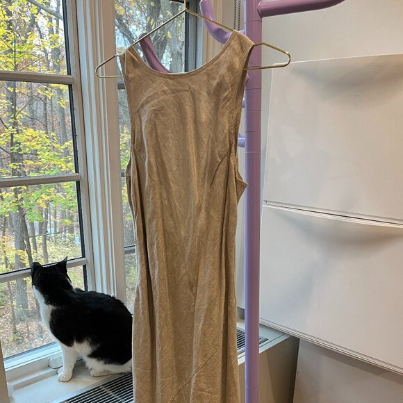 NWT DISSH Lyra Natural Linen Midi Dress - Picture 4 of 7